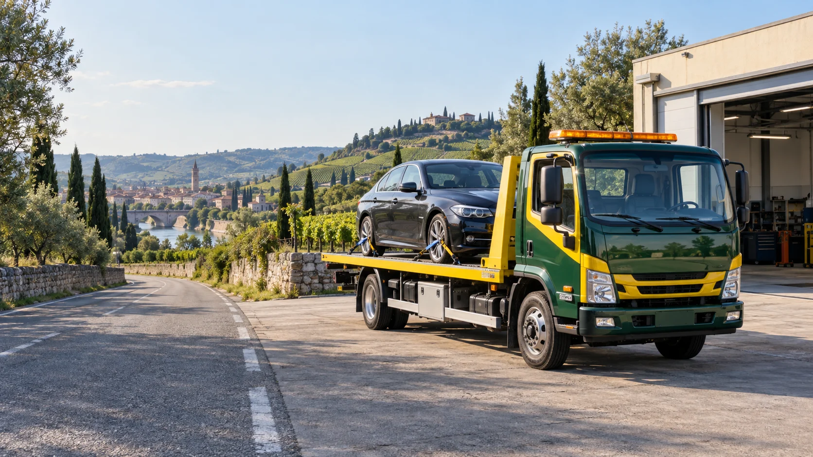 Carroattrezzi e operazioni di recupero su strada